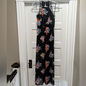 Sienna Sky- Small Black Floral Dress